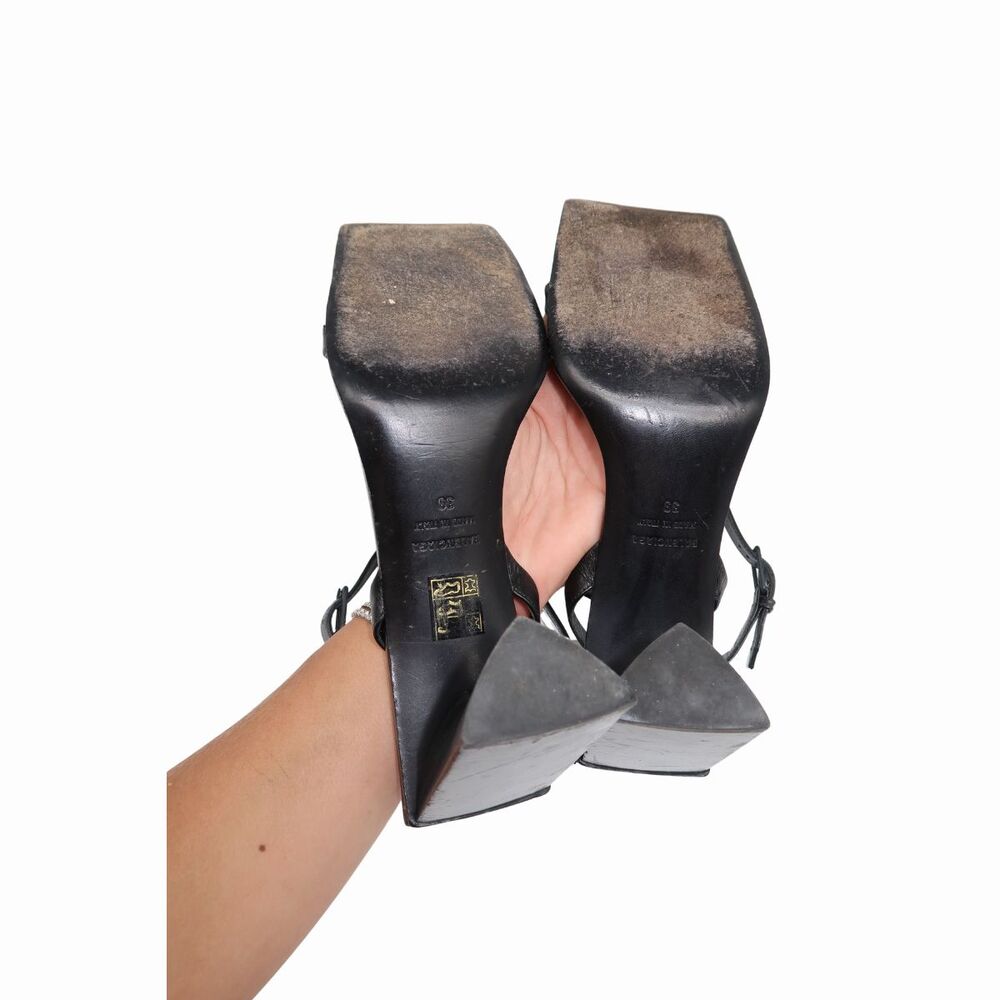 Balenciaga Leather Square Toe Triangular Shaped H… - image 5